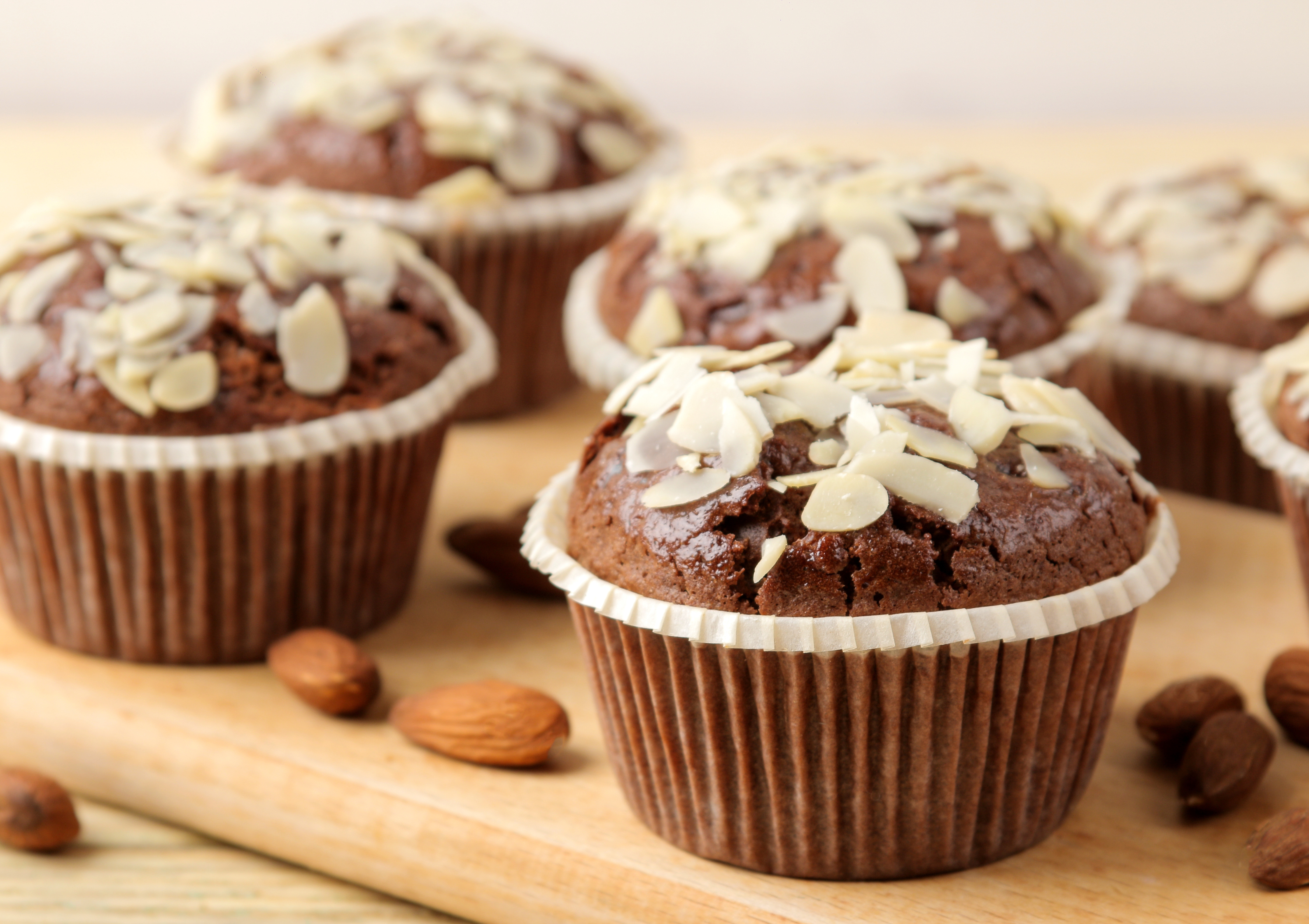Muffins Vegan chocolat-amandes/noisettes (sans gluten)