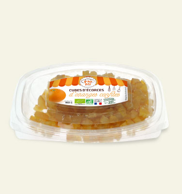 Cubes d&rsquo;Écorces d&rsquo;Orange Confites