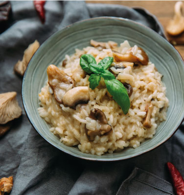 Risotto Champignons Courgettes